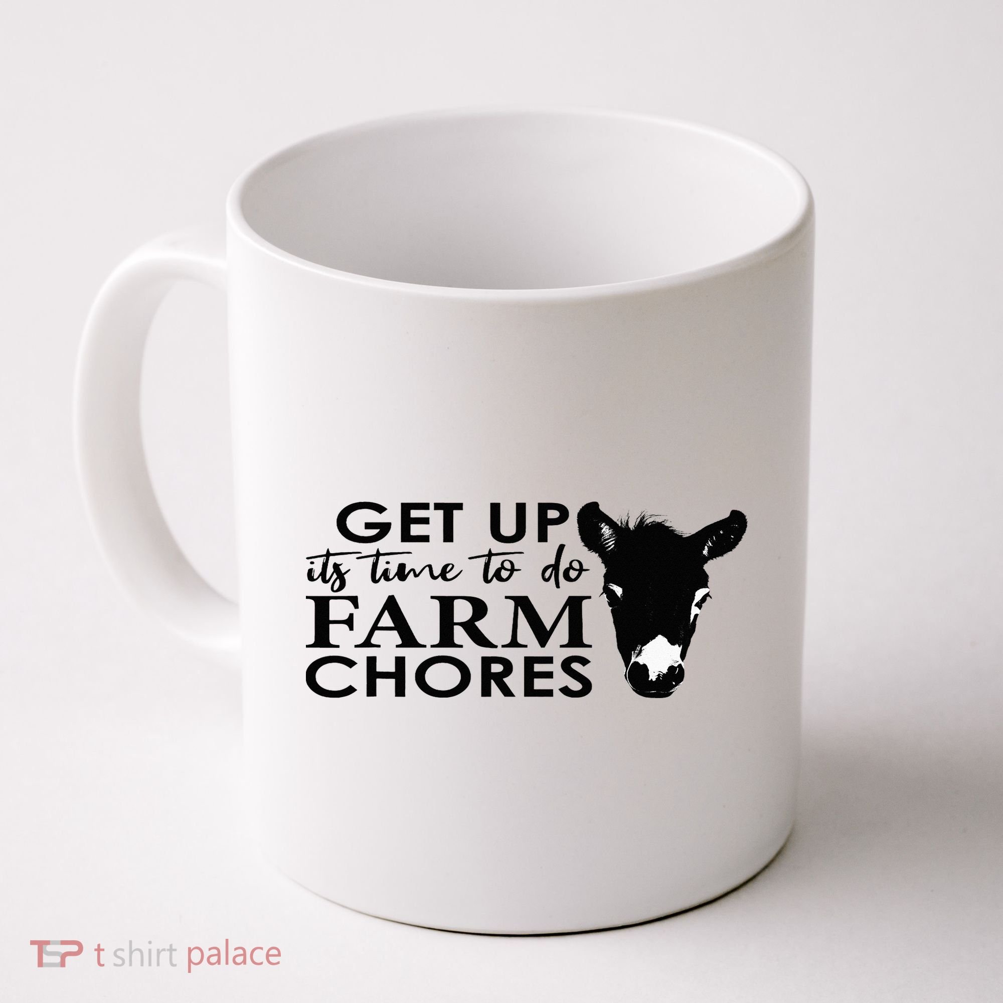 get up its time to do farm chores Coffee Mug