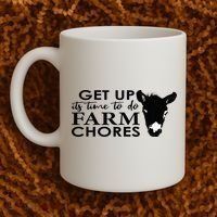 get up its time to do farm chores Coffee Mug thumb 2