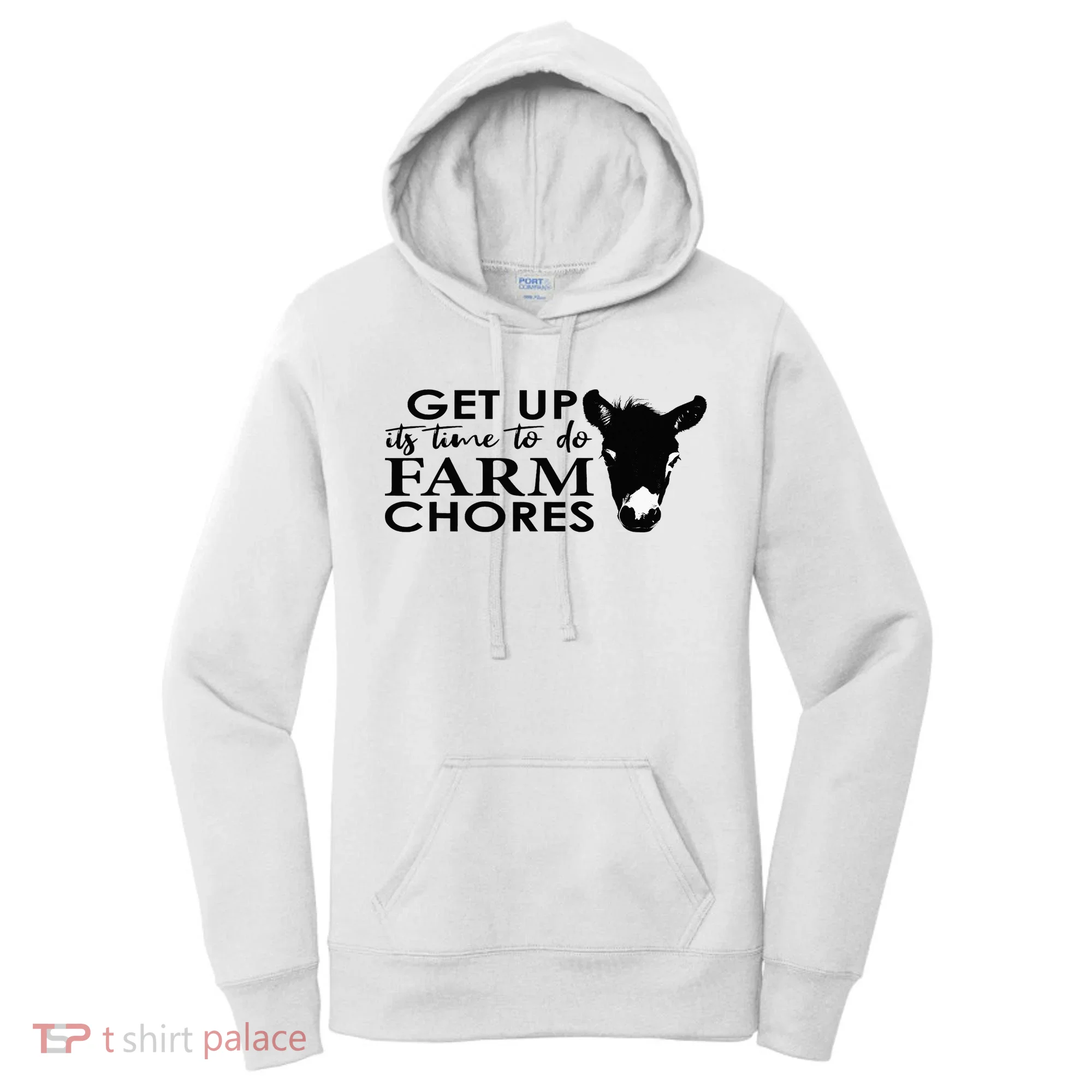 get up its time to do farm chores Women's Hoodie
