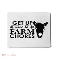 get up its time to do farm chores Mousepad thumb 0