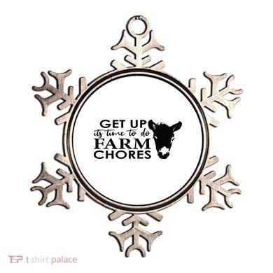 get up its time to do farm chores Ornament