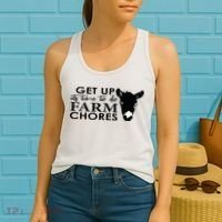 get up its time to do farm chores Women's Tank Top thumb 2