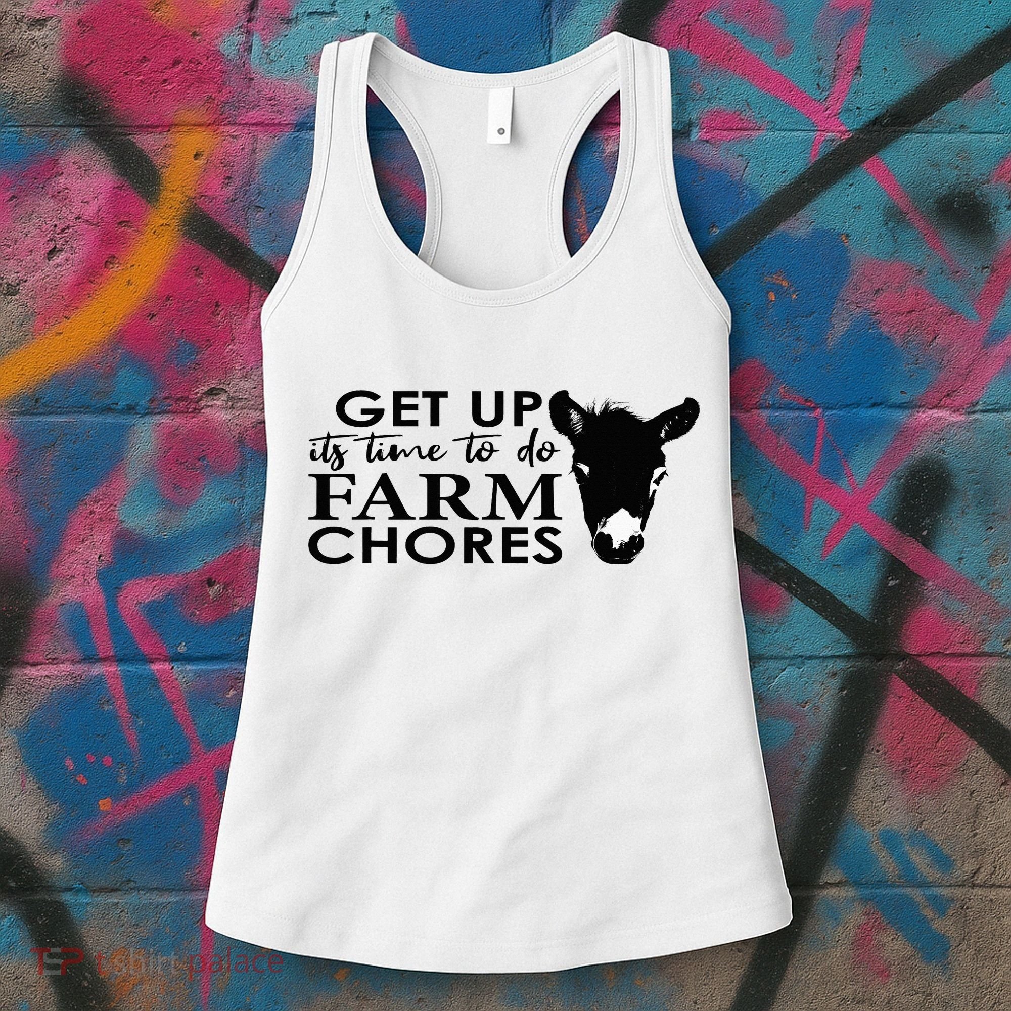 get up its time to do farm chores Women's Tank Top