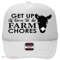 get up its time to do farm chores Hat thumb 0