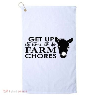 get up its time to do farm chores Golf Towel