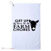 get up its time to do farm chores Golf Towel thumb 0