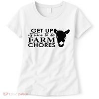 get up its time to do farm chores Women's T-Shirt thumb 0