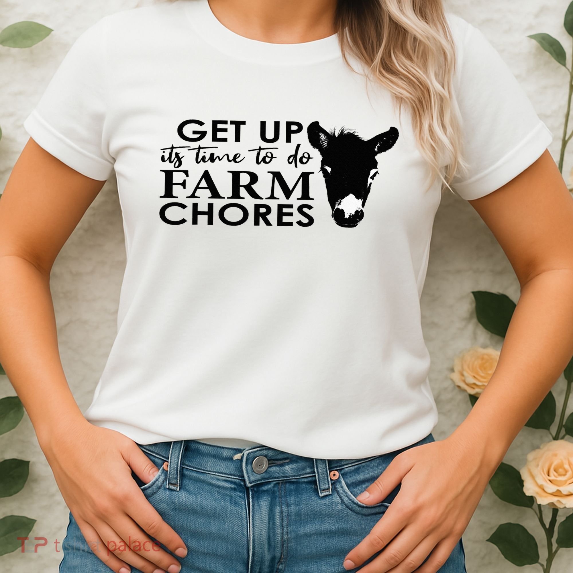 get up its time to do farm chores Women's T-Shirt