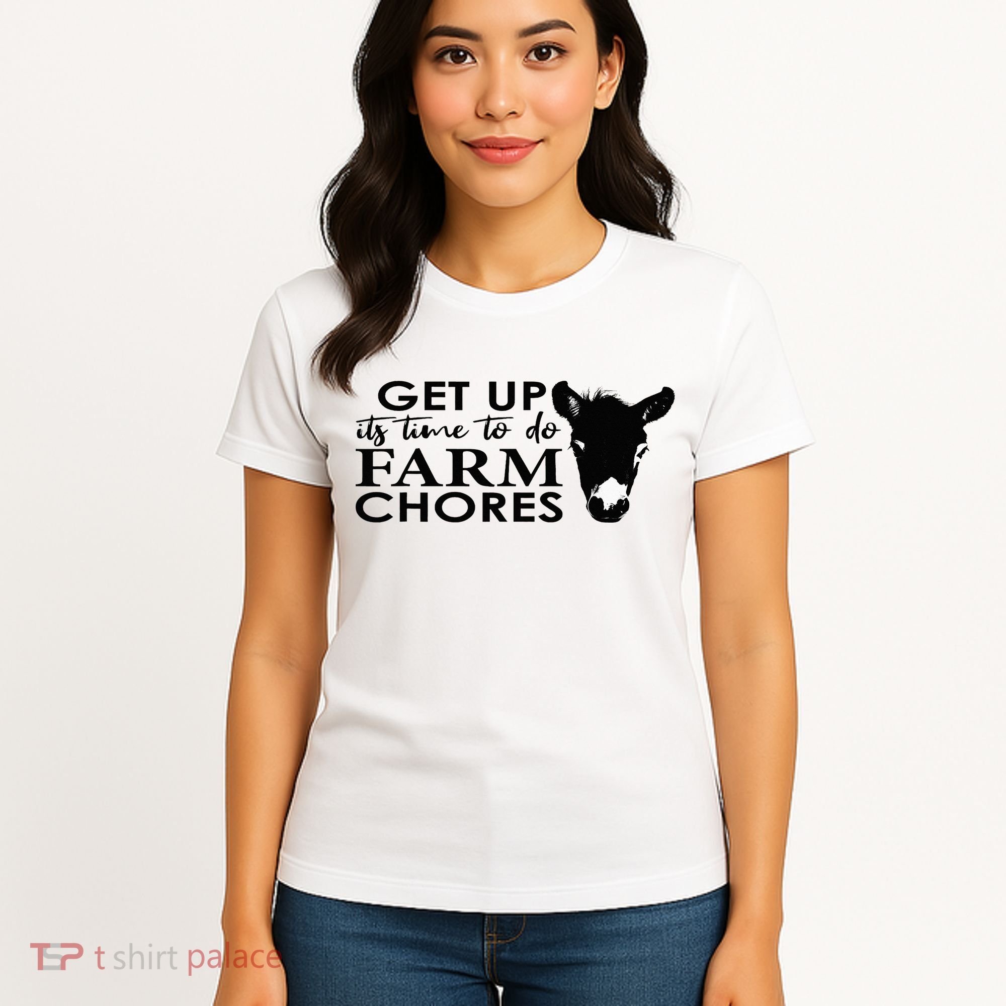 get up its time to do farm chores Women's T-Shirt