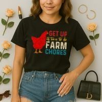 get up it's time to do farm chores Comfort Colors Boxy T-Shirt thumb 2