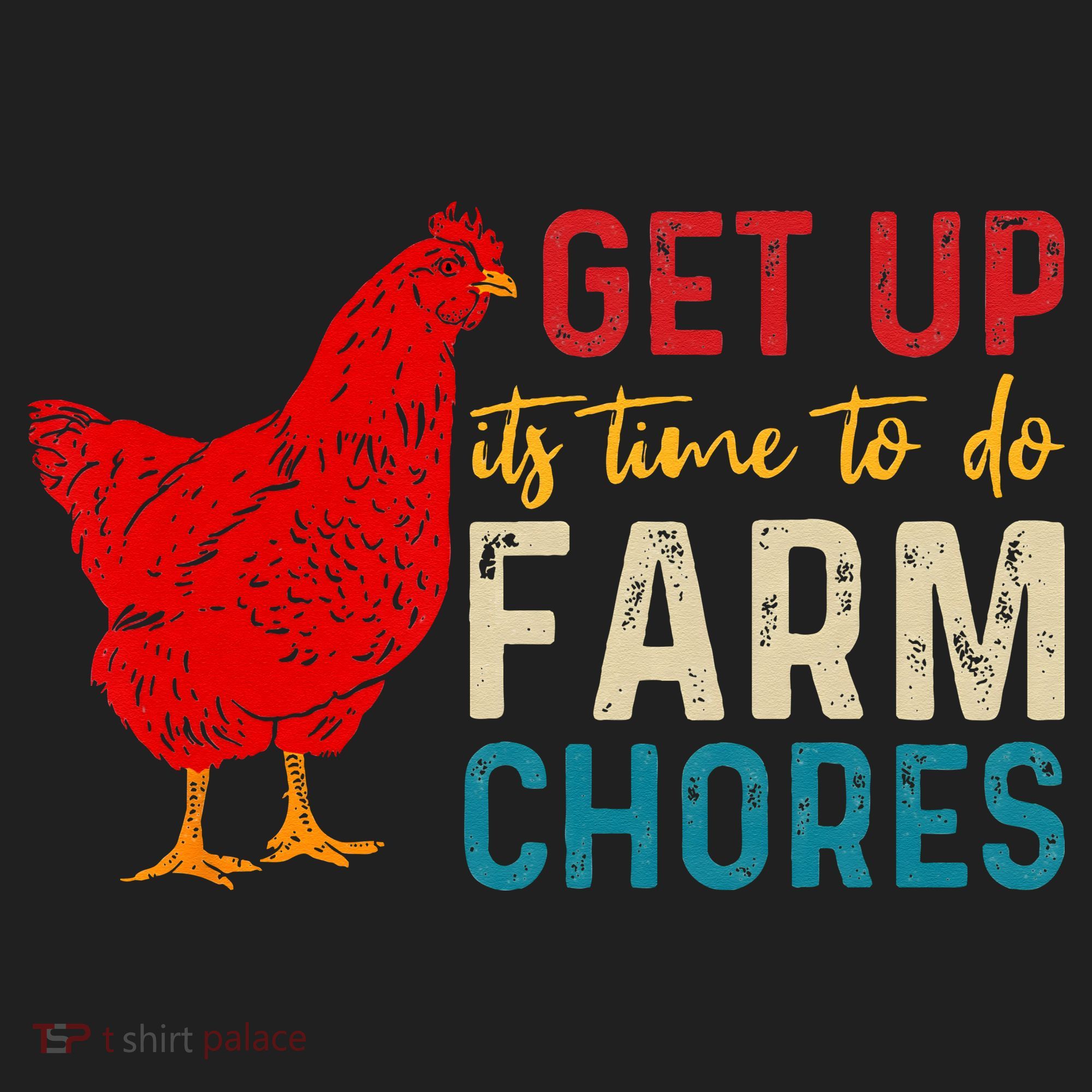get up it's time to do farm chores Hat