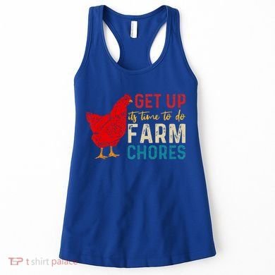 get up it's time to do farm chores Women's Tank Top