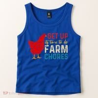 get up it's time to do farm chores Tank Top thumb 2