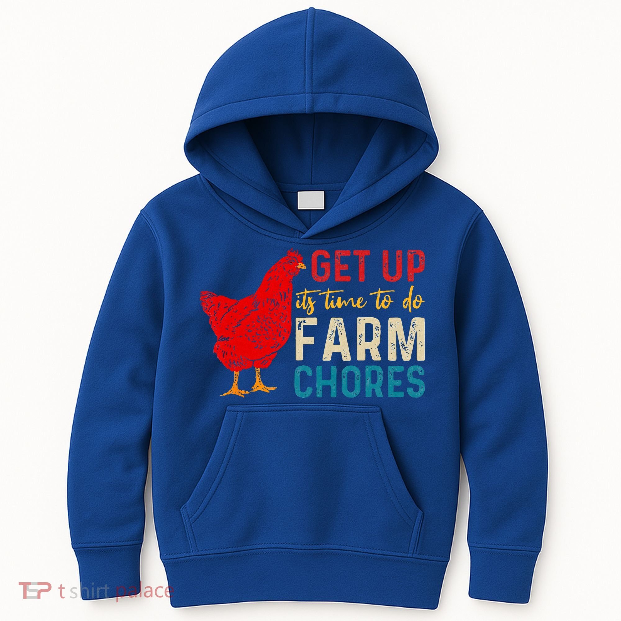 get up it's time to do farm chores Kids Hoodie