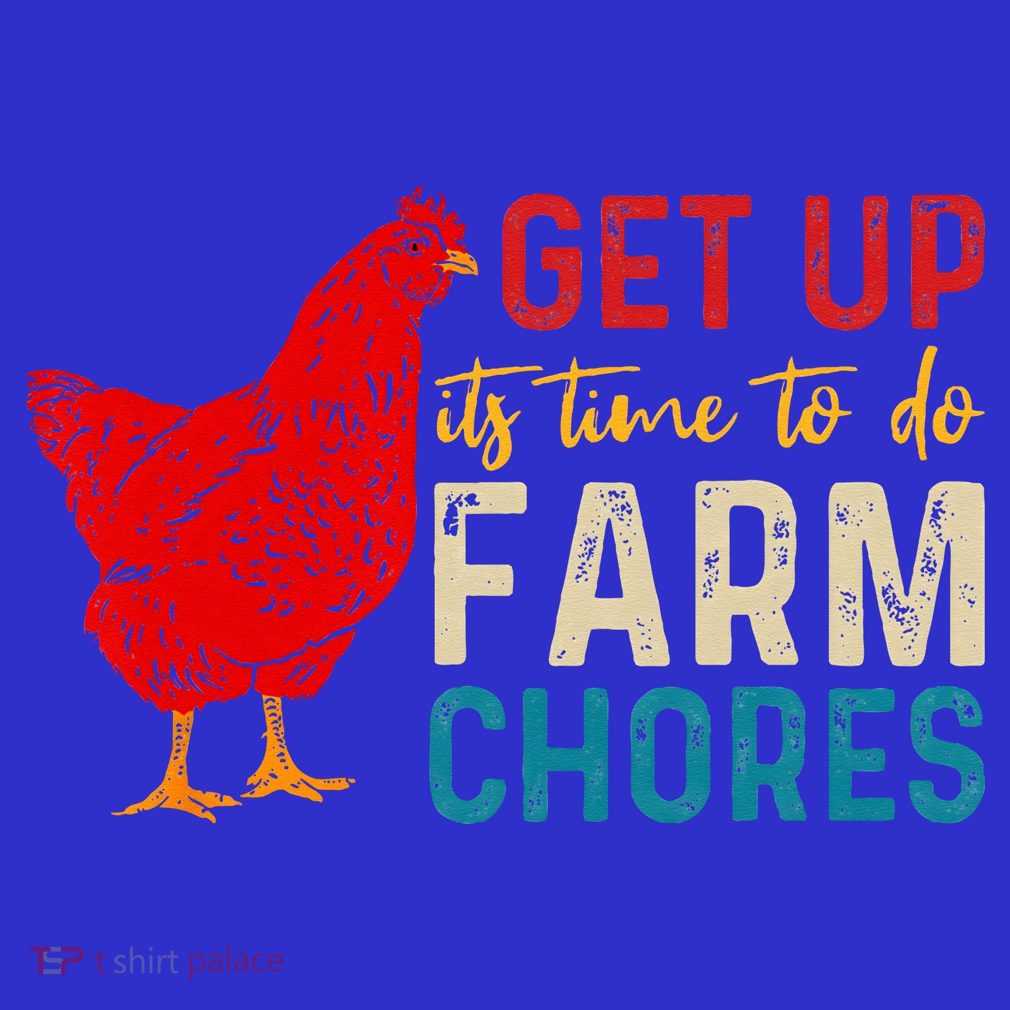 get up it's time to do farm chores Kids Long Sleeve Shirt
