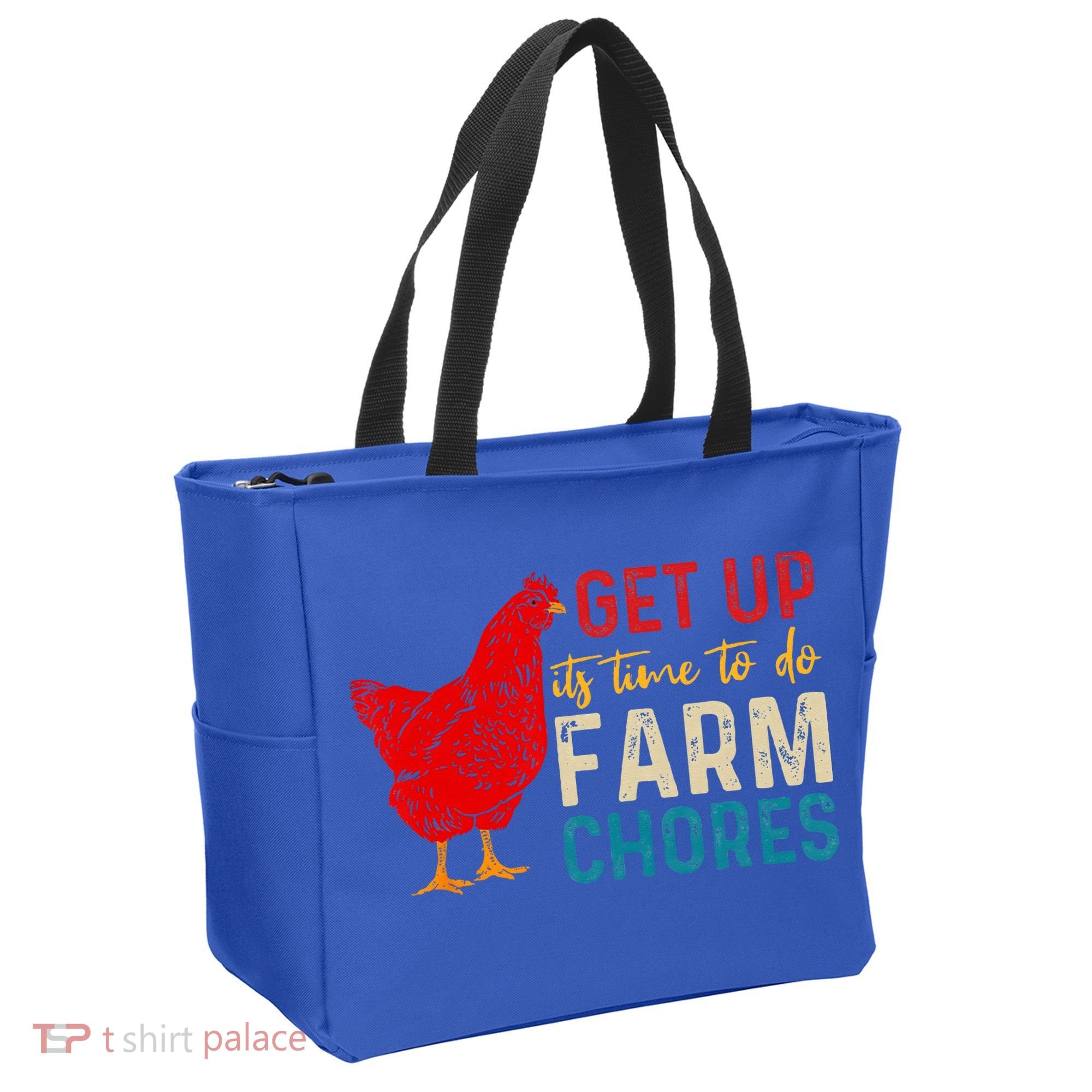 get up it's time to do farm chores Tote Bag