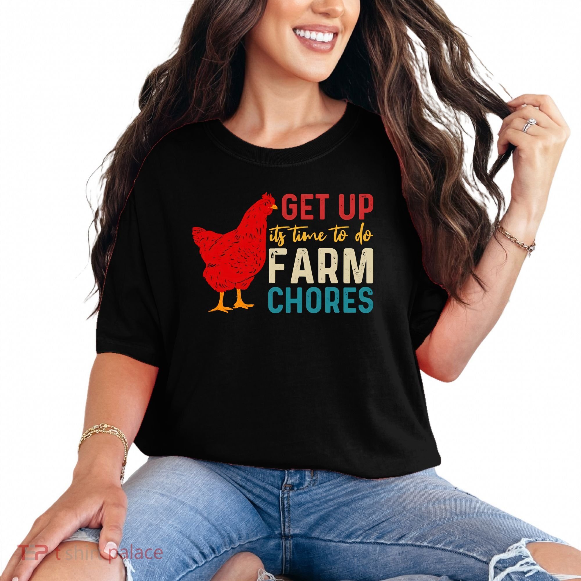 Get Up Its Time To Do Farm Chores Comfort Colors T-Shirt