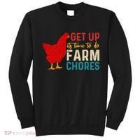 Get Up Its Time To Do Farm Chores Sweatshirt thumb 0