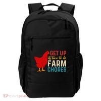 Get Up Its Time To Do Farm Chores Backpack thumb 0