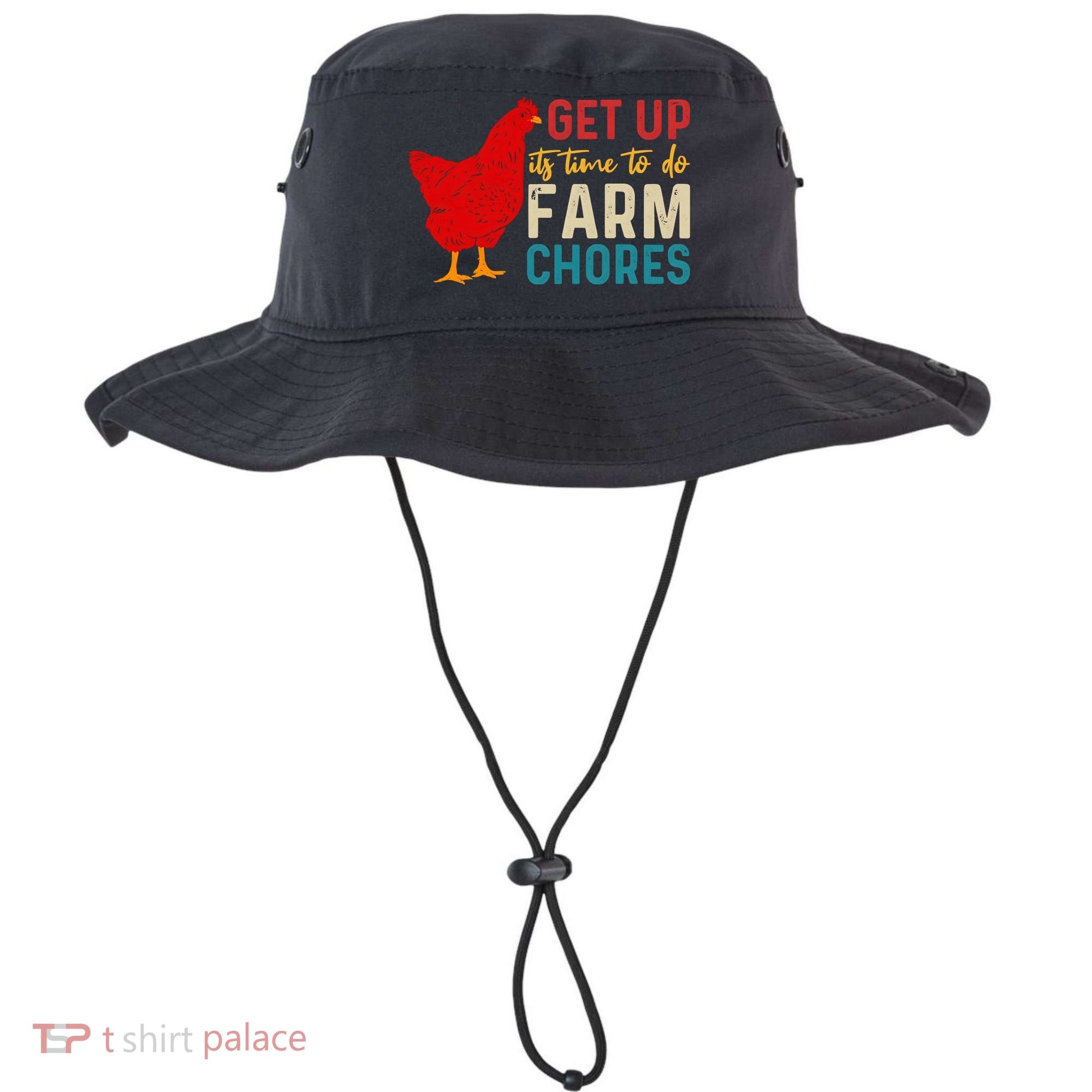 Get Up Its Time To Do Farm Chores Bucket Hat