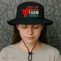 Get Up Its Time To Do Farm Chores Bucket Hat thumb 3