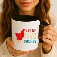 Get Up Its Time To Do Farm Chores Coffee Mug thumb 3