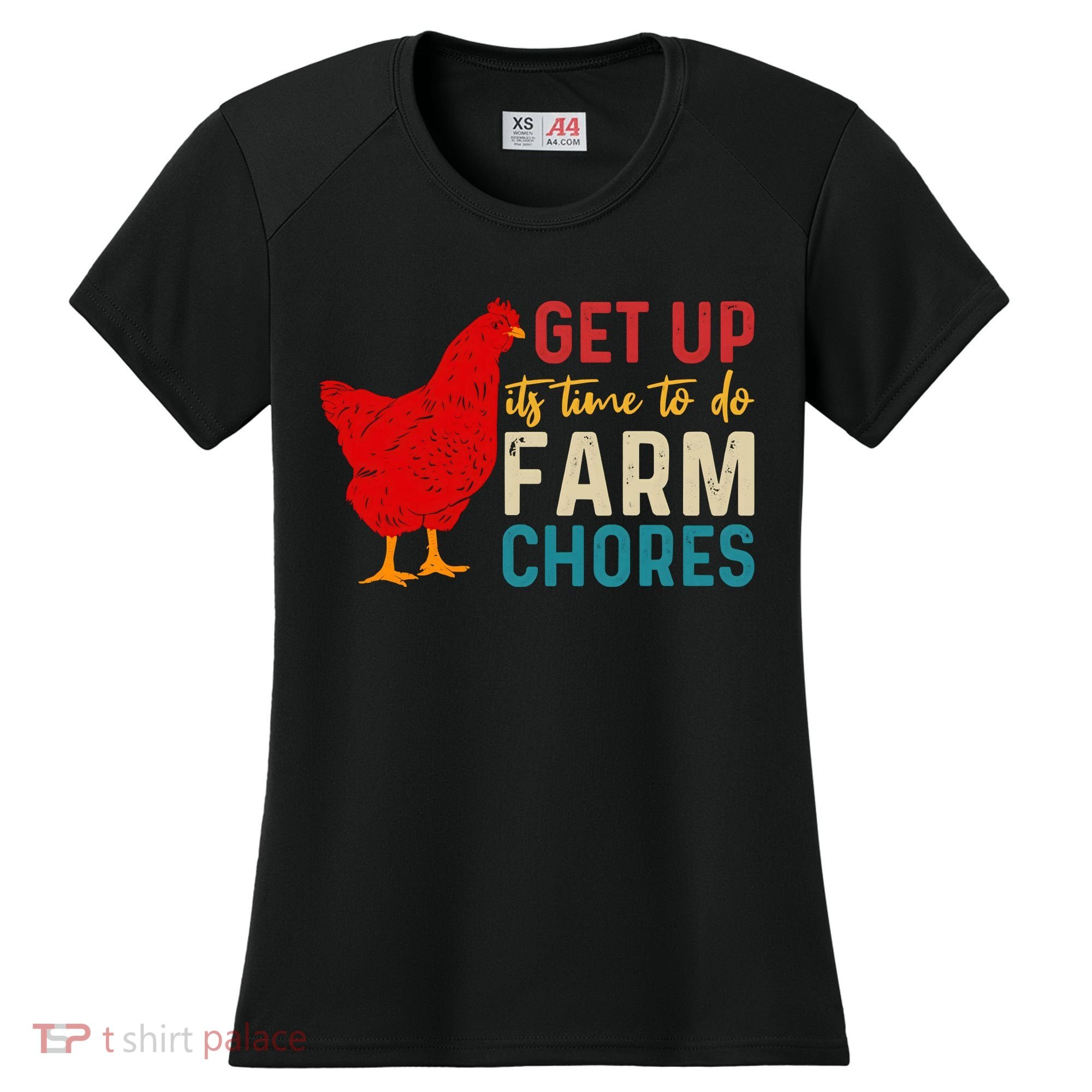 Get Up Its Time To Do Farm Chores Women's Cooling Performance Crew T-Shirt