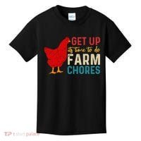 Get Up Its Time To Do Farm Chores Kids T-Shirt thumb 0