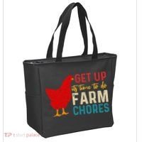 Get Up Its Time To Do Farm Chores Tote Bag thumb 2
