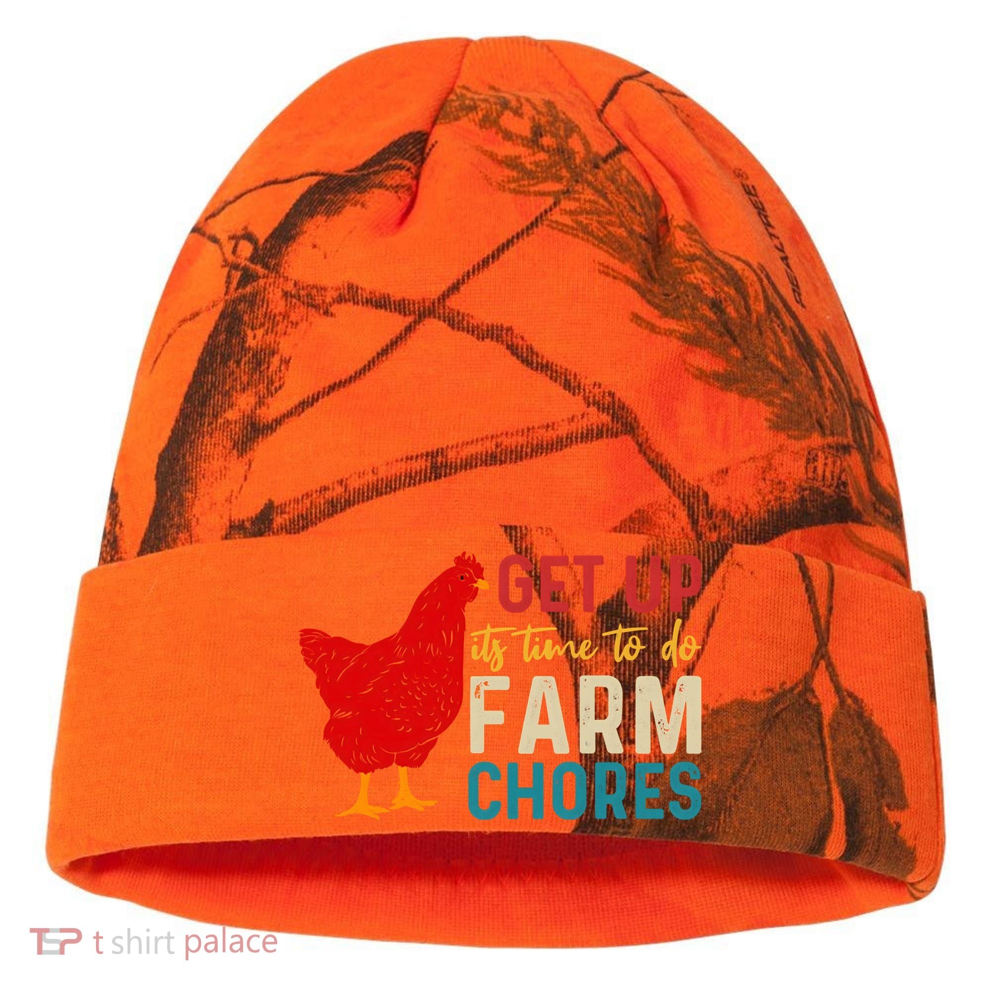Get Up Its Time To Do Farm Chores Kati Licensed 12" Camo Cuffed Beanie