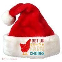 Get Up Its Time To Do Farm Chores Santa Hat thumb 0