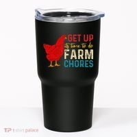 get up it's time to do farm chores Tumbler thumb 0