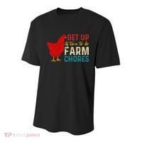 get up it's time to do farm chores Youth Performance Sprint T-Shirt thumb 0