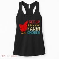 get up it's time to do farm chores Women's Tank Top thumb 0