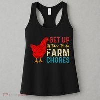 get up it's time to do farm chores Women's Tank Top thumb 3