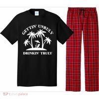 Gettin' Unruly In' Hard Seltzer Summer Beach Alcohol Gift Pajama Set thumb 0