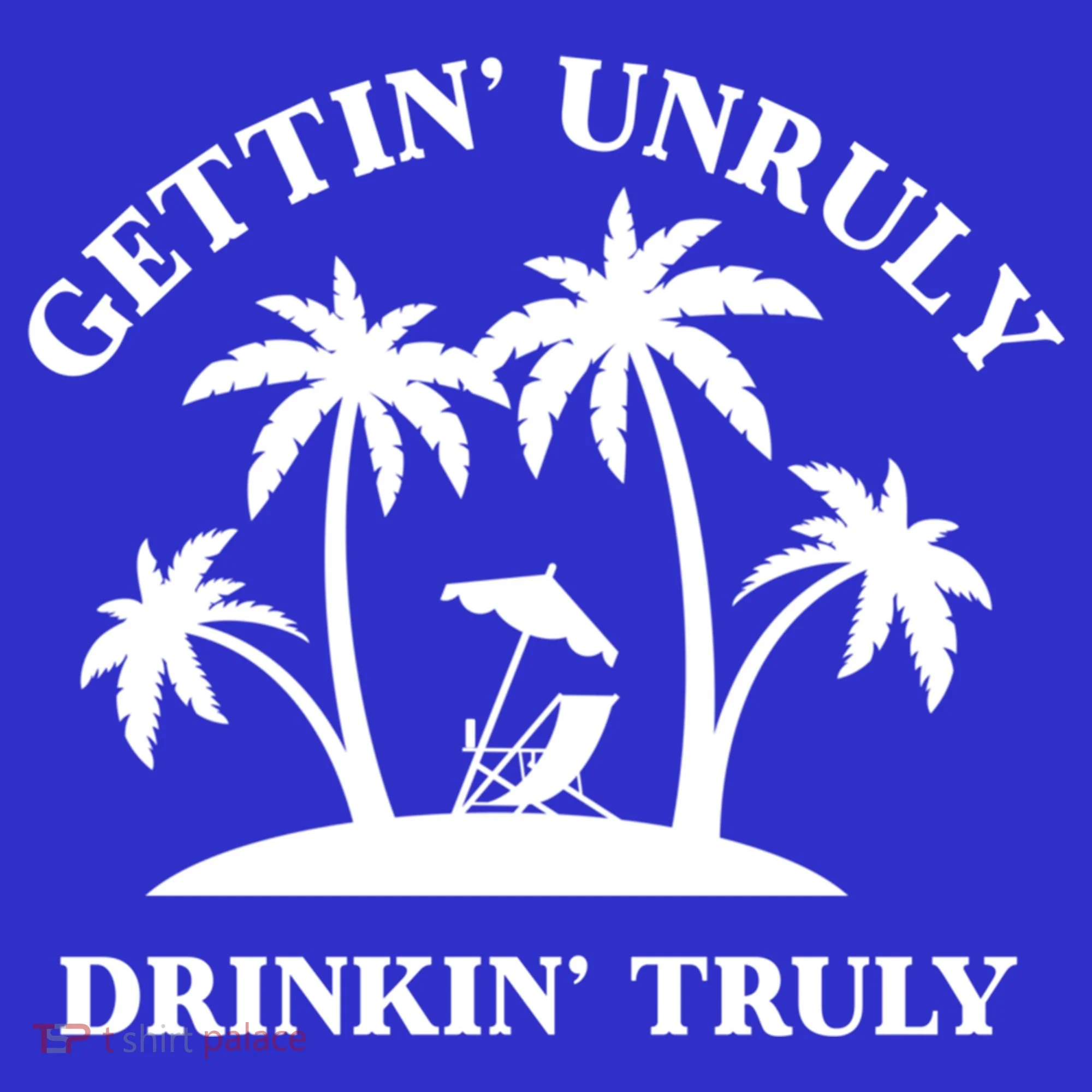 Gettin' Unruly In' Hard Seltzer Summer Beach Alcohol Gift Hoodie
