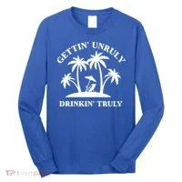 Gettin' Unruly In' Hard Seltzer Summer Beach Alcohol Gift Long Sleeve Shirt thumb 0