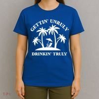 Gettin' Unruly In' Hard Seltzer Summer Beach Alcohol Gift T-Shirt thumb 4