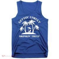 Gettin' Unruly In' Hard Seltzer Summer Beach Alcohol Gift Tank Top thumb 0
