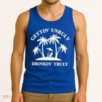 Gettin' Unruly In' Hard Seltzer Summer Beach Alcohol Gift Tank Top thumb 3