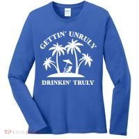 Gettin' Unruly In' Hard Seltzer Summer Beach Alcohol Gift Women's Long Sleeve Shirt thumb 0