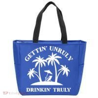 Gettin' Unruly In' Hard Seltzer Summer Beach Alcohol Gift Tote Bag thumb 0