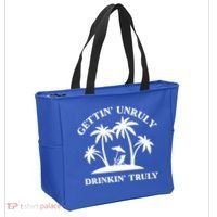 Gettin' Unruly In' Hard Seltzer Summer Beach Alcohol Gift Tote Bag thumb 2