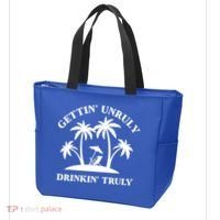 Gettin' Unruly In' Hard Seltzer Summer Beach Alcohol Gift Tote Bag thumb 3