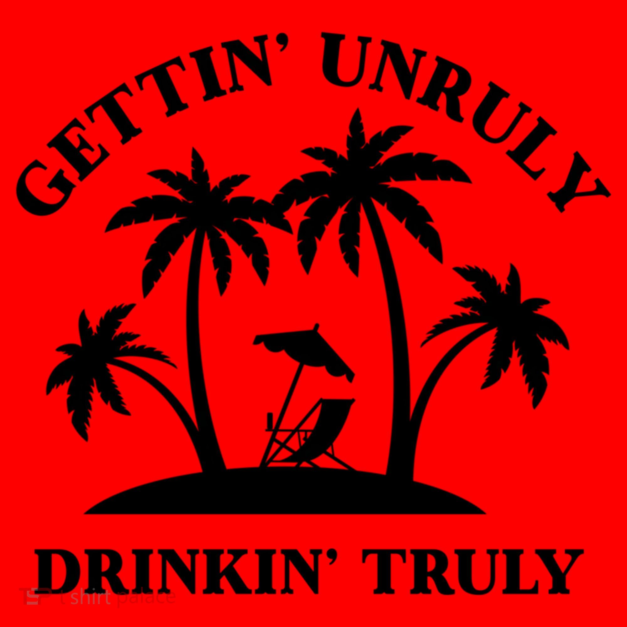 Gettin' Unruly In' Hard Seltzer Summer Beach Alcohol Gift Santa Hat