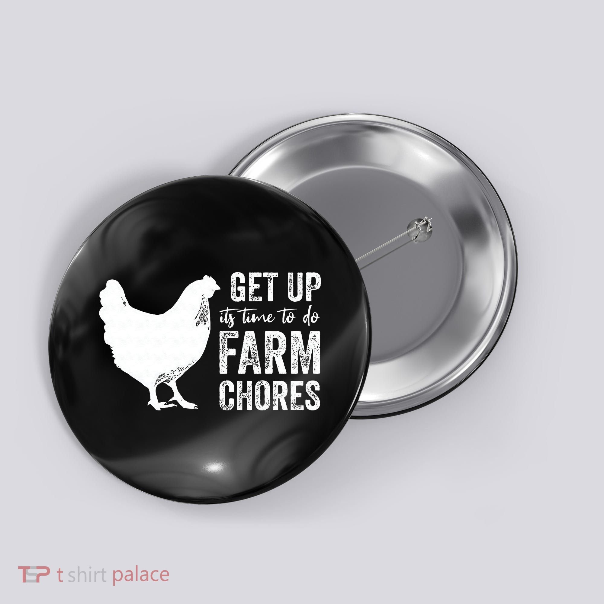 get up its time to do farm chores Button