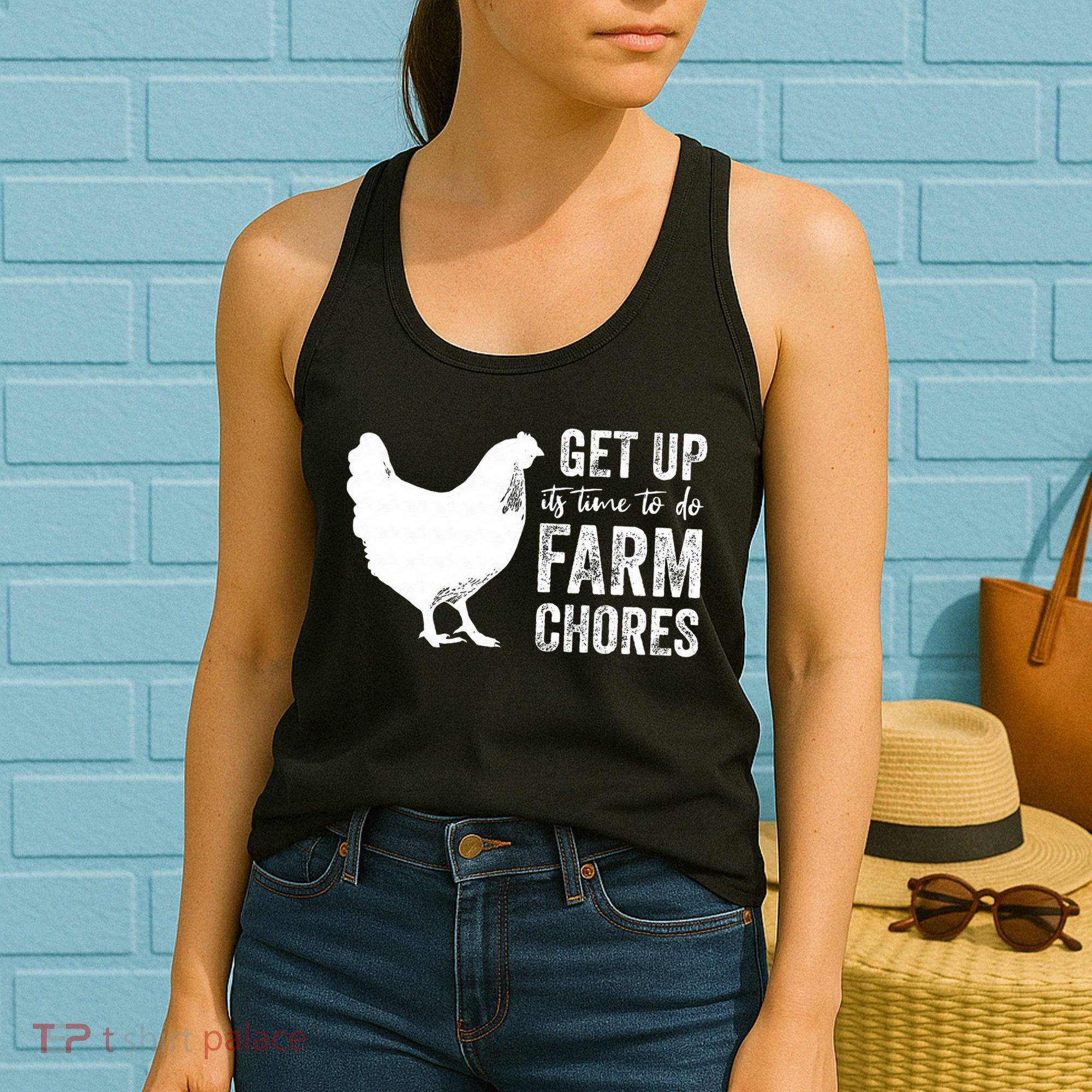 get up its time to do farm chores Women's Tank Top