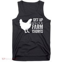 get up its time to do farm chores Tank Top thumb 0