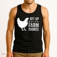 get up its time to do farm chores Tank Top thumb 3
